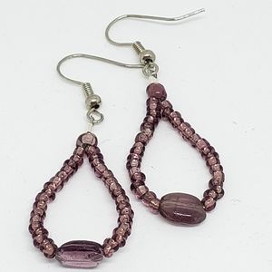 Beaded earrings, dangling earrings, handmade earri